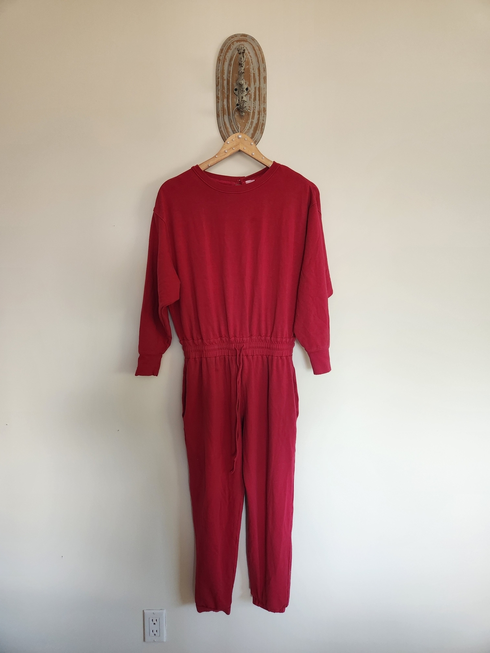 Smash + Tess Crimson Relaxed Jumpsuit